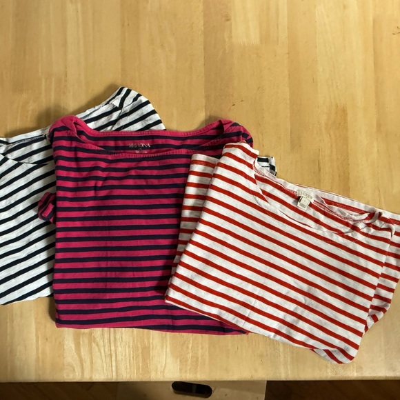 J. Crew Tops - Three striped tees